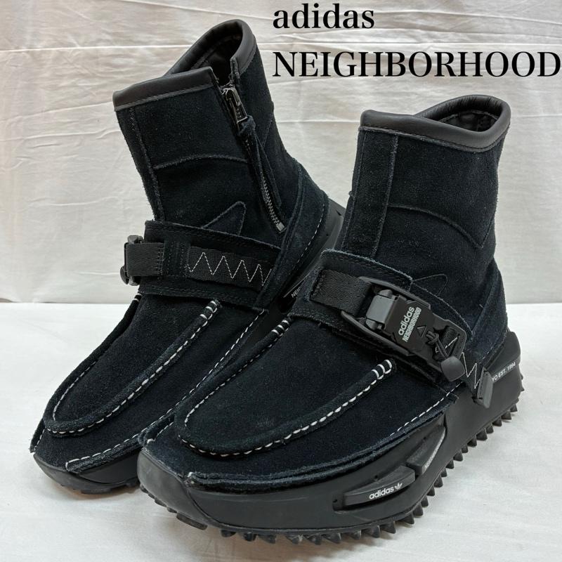 ネイバーフッド NEIGHBORHOOD ブーツ ショートブーツ adidas Originals アディダス 2023 NMD S1 Boots ノマド エヌエムディー ブーツ ID1708 28.0cm ロゴ、文字 黒 / ブラック / black メンズ USED 古着 中古 50147522