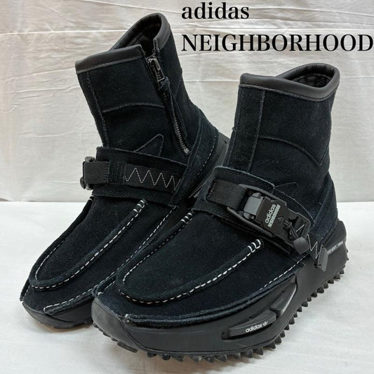 ネイバーフッド NEIGHBORHOOD ブーツ ショートブーツ adidas Originals アディダス 2023 NMD S1 Boots ノマド エヌエムディー ブーツ ID1708 28.0cm ロゴ、文字 黒 / ブラック / black メンズ USED 古着 中古 50147522