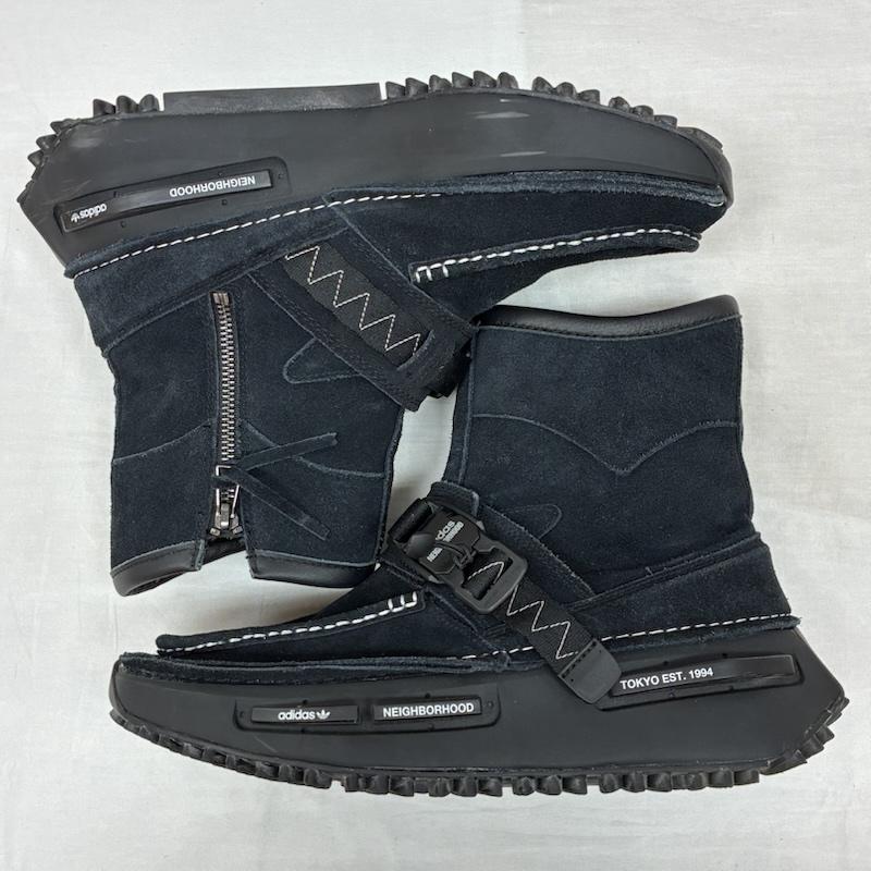 ネイバーフッド NEIGHBORHOOD ブーツ ショートブーツ adidas Originals アディダス 2023 NMD S1 Boots ノマド エヌエムディー ブーツ ID1708 28.0cm ロゴ、文字 黒 / ブラック / black メンズ USED 古着 中古 50147522
