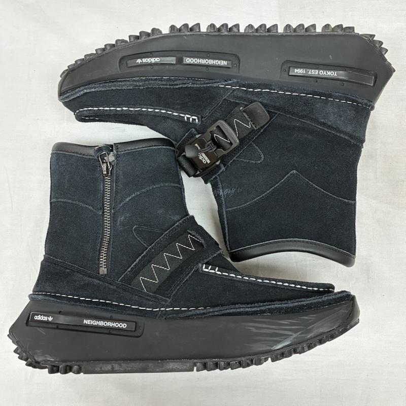 ネイバーフッド NEIGHBORHOOD ブーツ ショートブーツ adidas Originals アディダス 2023 NMD S1 Boots ノマド エヌエムディー ブーツ ID1708 28.0cm ロゴ、文字 黒 / ブラック / black メンズ USED 古着 中古 50147522