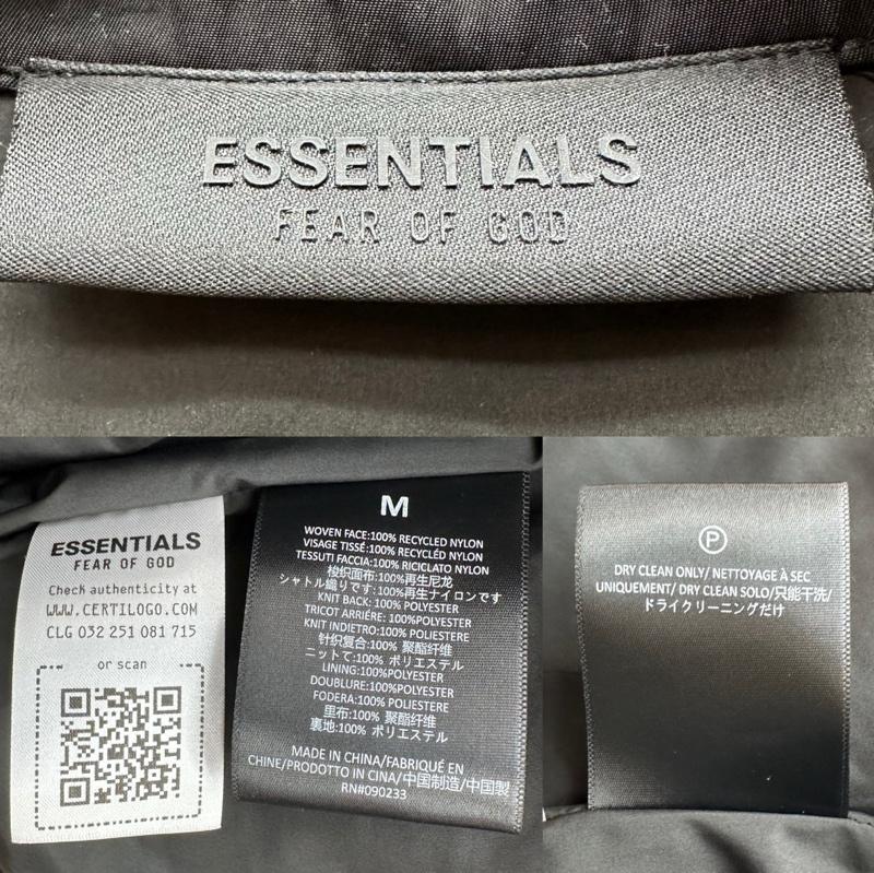 エッセンシャルズ ESSENTIALS ジャケット、上着 ジャンパー、ブルゾン 24AW Textured Nylon Trucker Jacket ナイロン トラッカー ジップ ジャケット M 黒 / ブラック / black メンズ USED 古着 中古 50147556