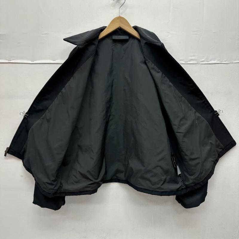 エッセンシャルズ ESSENTIALS ジャケット、上着 ジャンパー、ブルゾン 24AW Textured Nylon Trucker Jacket ナイロン トラッカー ジップ ジャケット M 黒 / ブラック / black メンズ USED 古着 中古 50147556