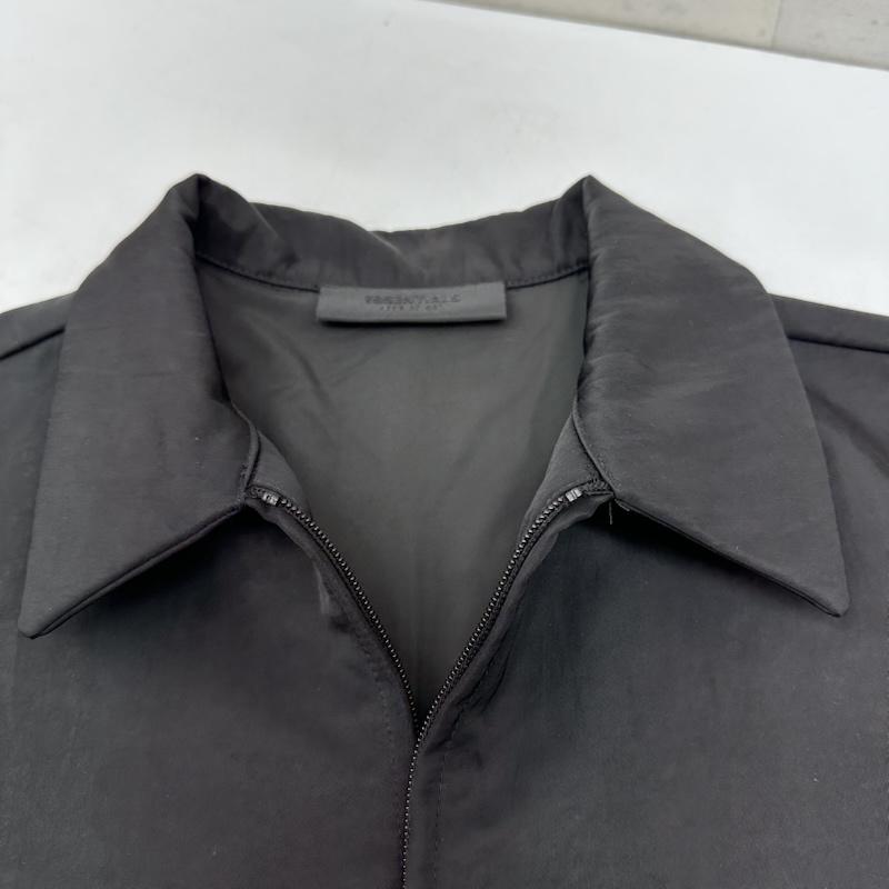エッセンシャルズ ESSENTIALS ジャケット、上着 ジャンパー、ブルゾン 24AW Textured Nylon Trucker Jacket ナイロン トラッカー ジップ ジャケット M 黒 / ブラック / black メンズ USED 古着 中古 50147556