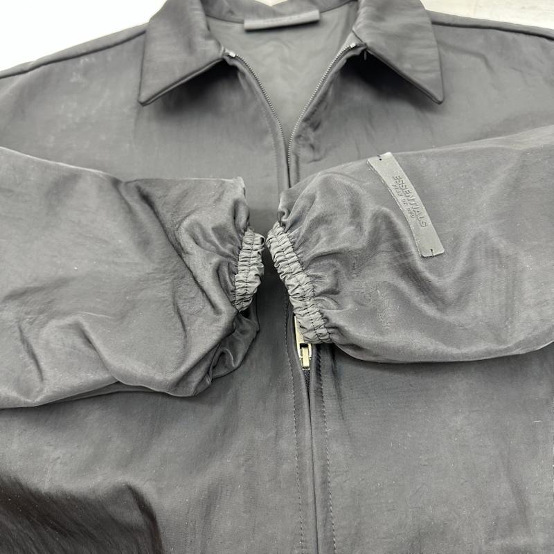 エッセンシャルズ ESSENTIALS ジャケット、上着 ジャンパー、ブルゾン 24AW Textured Nylon Trucker Jacket ナイロン トラッカー ジップ ジャケット M 黒 / ブラック / black メンズ USED 古着 中古 50147556