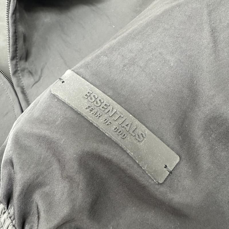 エッセンシャルズ ESSENTIALS ジャケット、上着 ジャンパー、ブルゾン 24AW Textured Nylon Trucker Jacket ナイロン トラッカー ジップ ジャケット M 黒 / ブラック / black メンズ USED 古着 中古 50147556