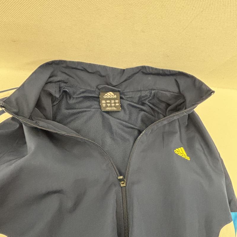 アディダス adidas ジャケット、上着 ジャンパー、ブルゾン CLIMALITE ジップアップ ジャケット ジャージ L 青 / ブルー / blue メンズ USED 古着 中古 50147589