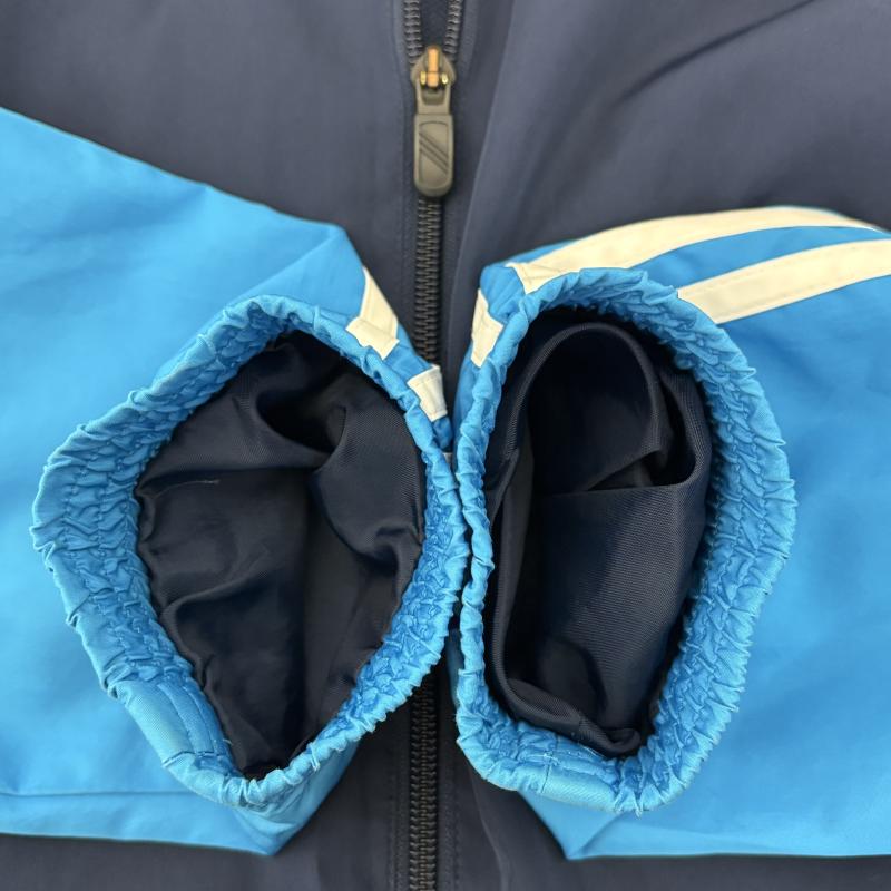 アディダス adidas ジャケット、上着 ジャンパー、ブルゾン CLIMALITE ジップアップ ジャケット ジャージ L 青 / ブルー / blue メンズ USED 古着 中古 50147589