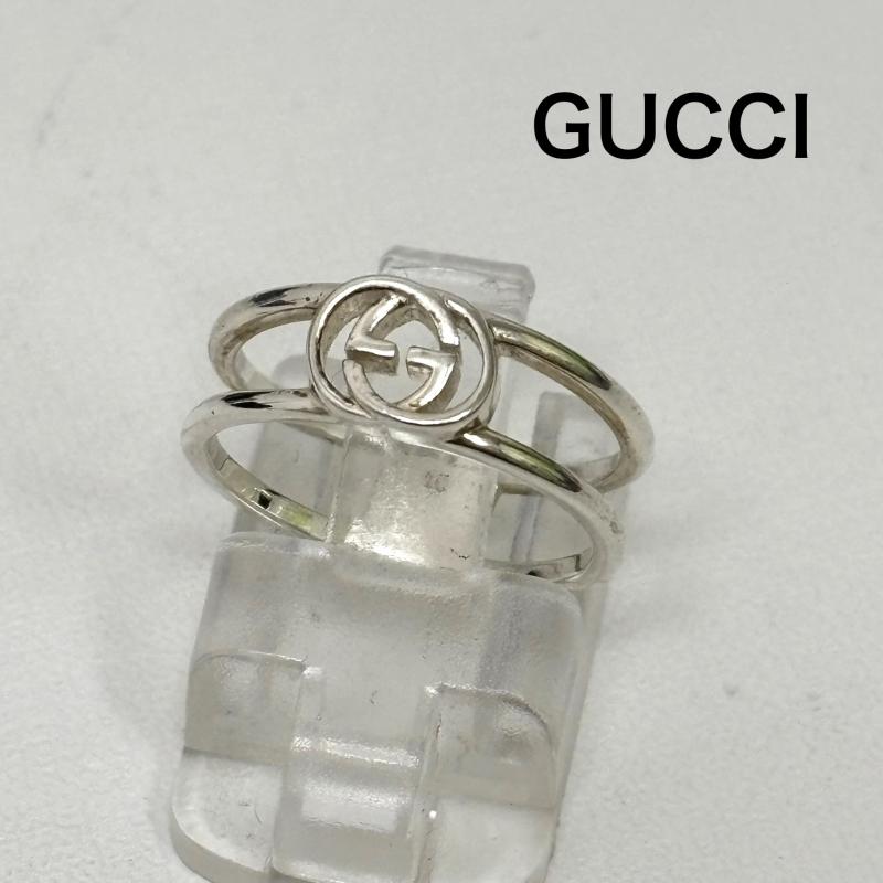 グッチ GUCCI アクセサリー 指輪 シルバーリング 指輪 Ag925 インターロッキングG GGロゴオープンリング 298036 8106 J8400 箱付 - レディース USED 古着 中古 50147593