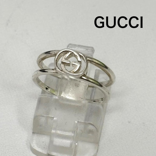 グッチ GUCCI アクセサリー 指輪 シルバーリング 指輪 Ag925 インターロッキングG GGロゴオープンリング 298036 8106 J8400 箱付 - レディース USED 古着 中古 50147593