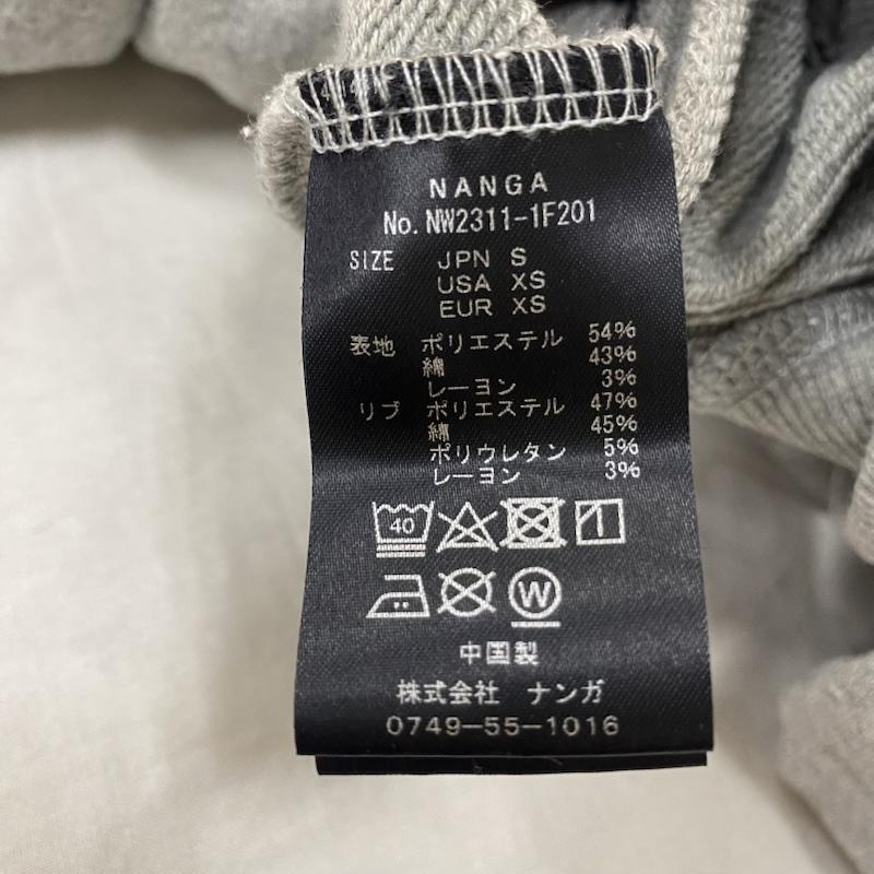 ナンガ NANGA トレーナー 長袖 NW2311-1F201 ECO HYBRID BOX LOGO SWEATSHIRT gray S S ロゴ、文字 X プリント 灰 / グレー / gray メンズ USED 古着 中古 50147605