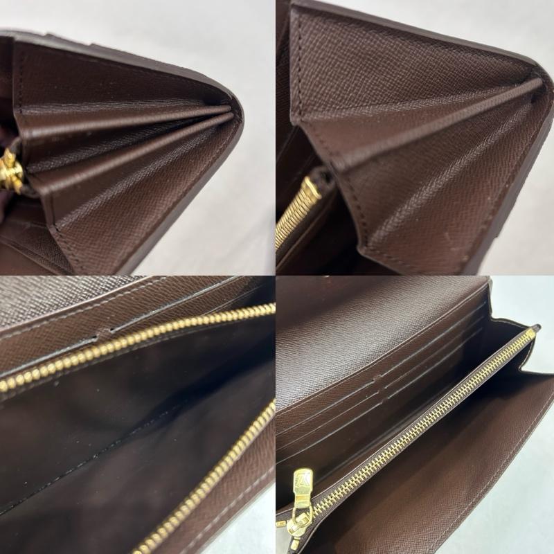 ルイヴィトン LOUIS VUITTON 財布 長財布 ダミエ柄 ポルトフォイユサラ 長財布 ロングウォレット ブラウン - ロゴ、文字 茶 / ブラウン / brown レディース USED 古着 中古 50147616