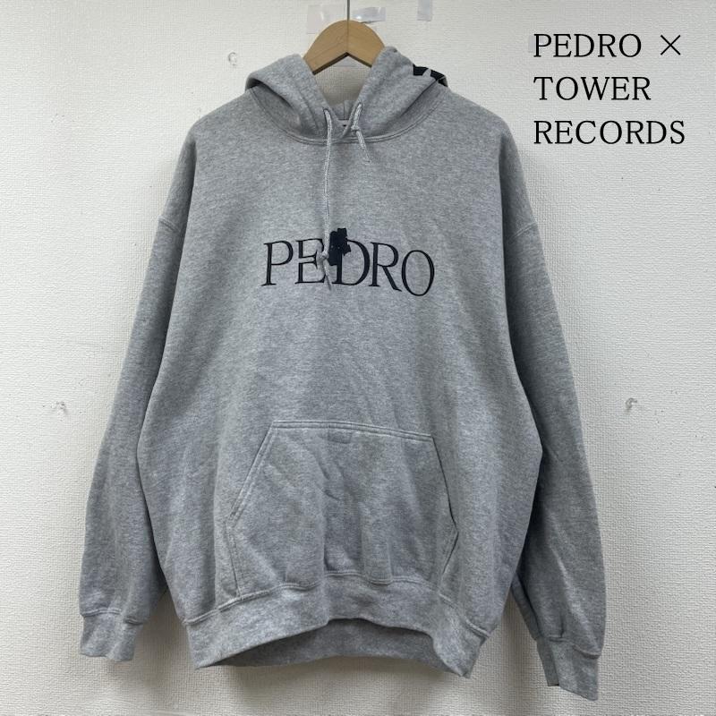 古着 USED パーカー 長袖 PEDRO × TOWER RECORDS アユニD パーカー 長袖 フーディ― ロゴ プリント L ロゴ、文字 X プリント 灰 / グレー / gray メンズ USED 古着 中古 50147640