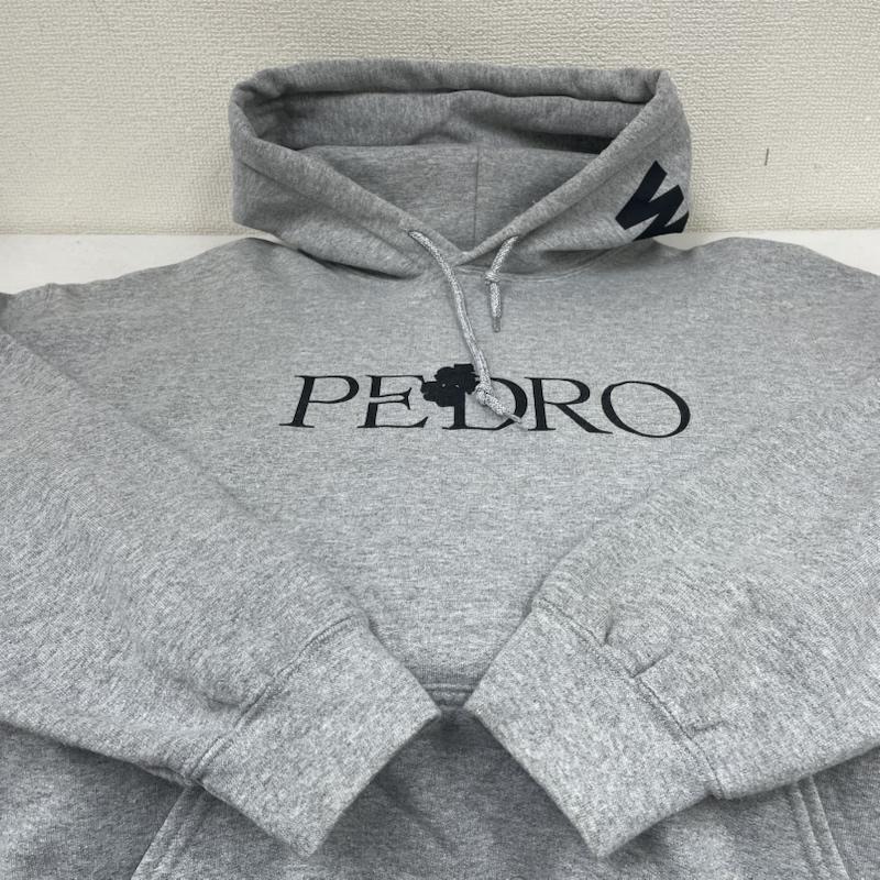 古着 USED パーカー 長袖 PEDRO × TOWER RECORDS アユニD パーカー 長袖 フーディ― ロゴ プリント L ロゴ、文字 X プリント 灰 / グレー / gray メンズ USED 古着 中古 50147640