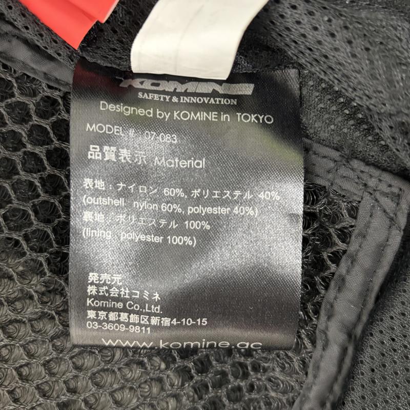 古着 USED ジャケット、上着 ライダース コミネ KOMINE バイク用 フィットメッシュジャケット3D WM JK-083 954プロテクター ストレッチ素材 M レディース USED 古着 中古 50147657