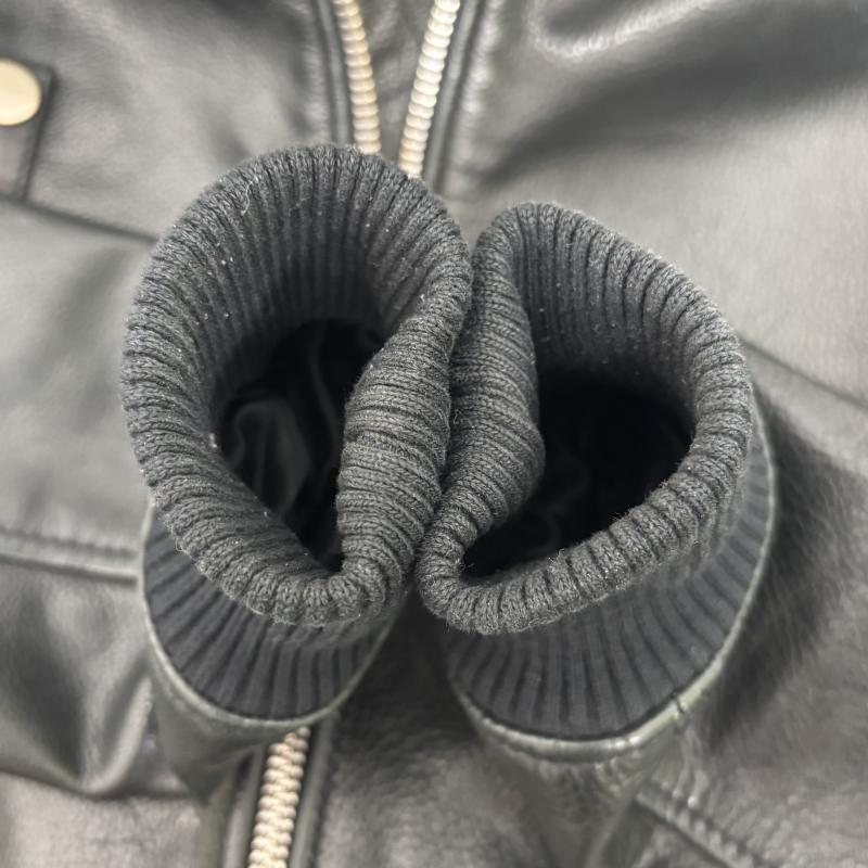 ディーゼル DIESEL ジャケット、上着 レザージャケット レザージャケット カウハイドレザー 本革 バイカージャケット ライダース 襟ボア XS 黒 / ブラック / black レディース USED 古着 中古 50147667