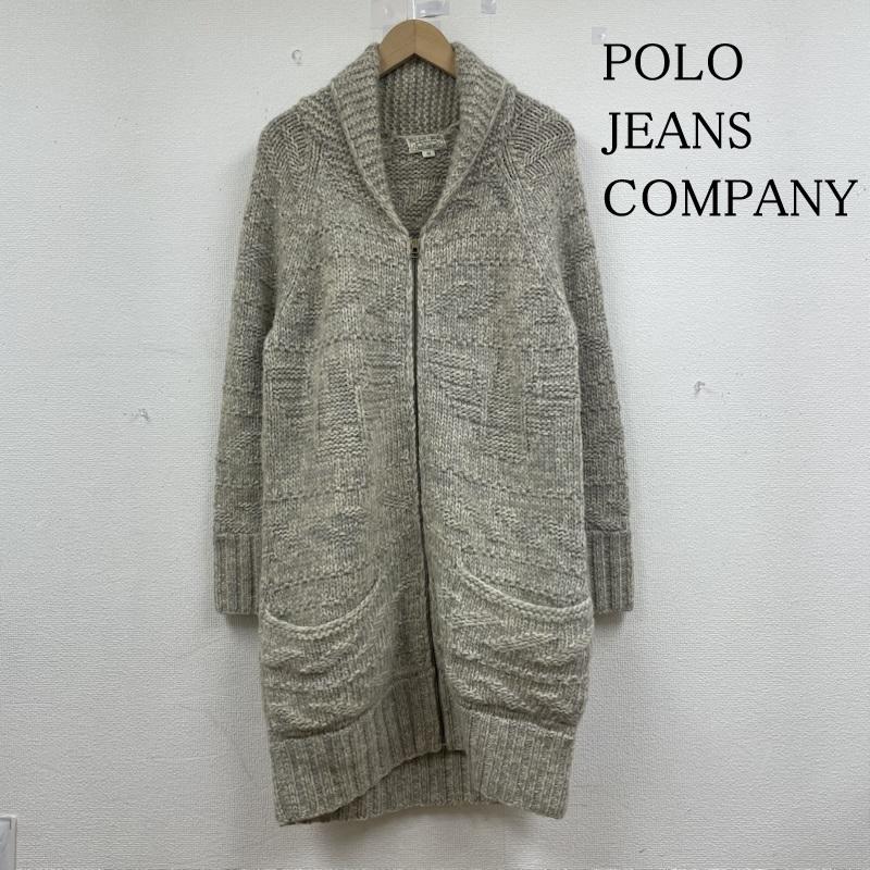 ポロジーンズカンパニー POLO JEANS COMPANY カーディガン 長袖 ショールカラー ニット コート カーディガン ジップアップ ジャケット 無地 M 無地 オフホワイト / オフホワイト / メンズ USED 古着 中古 50147671