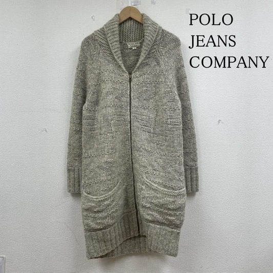 ポロジーンズカンパニー POLO JEANS COMPANY カーディガン 長袖 ショールカラー ニット コート カーディガン ジップアップ ジャケット 無地 M 無地 オフホワイト / オフホワイト / メンズ USED 古着 中古 50147671