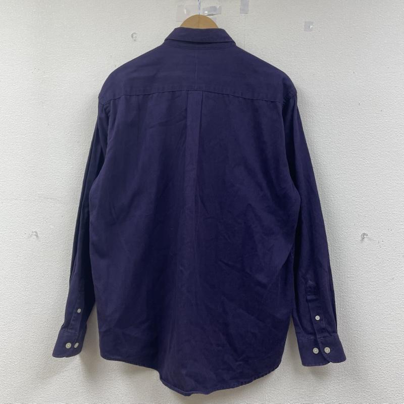 ポロバイラルフローレン Polo by RALPH LAUREN シャツ、ブラウス 長袖 90s USA製 長袖 ボタンダウン シャツ ブラウス Shirt ロングスリーブ ポニーロゴ 刺繍 XL ロゴ、文字 X ワンポイント X 刺繍 紫 / パープル / purple メンズ USED 古着 中古 50147675
