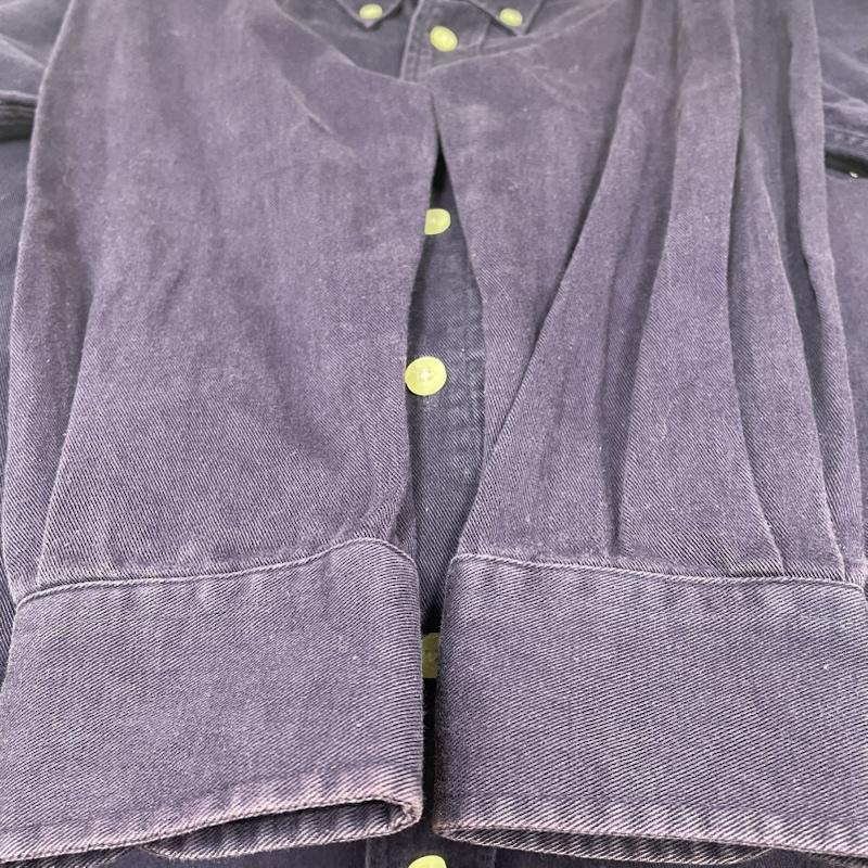 ポロバイラルフローレン Polo by RALPH LAUREN シャツ、ブラウス 長袖 90s USA製 長袖 ボタンダウン シャツ ブラウス Shirt ロングスリーブ ポニーロゴ 刺繍 XL ロゴ、文字 X ワンポイント X 刺繍 紫 / パープル / purple メンズ USED 古着 中古 50147675