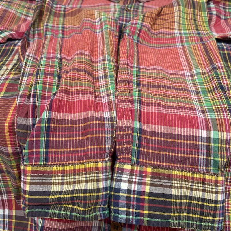 ポロバイラルフローレン Polo by RALPH LAUREN シャツ、ブラウス 長袖 長袖 マドラスチェック シャツ ブラウス Shirt ロングスリーブ 胸ポケット XL チェック マルチカラー / マルチカラー / multicolor メンズ USED 古着 中古 50147677