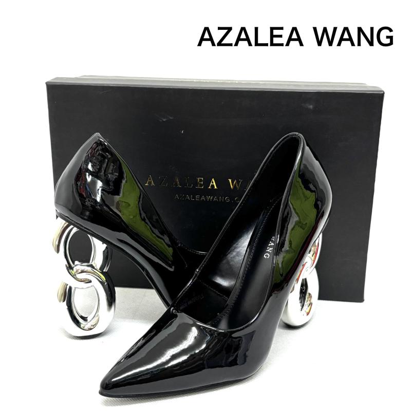 古着 USED パンプス パンプス AZALEA WANG アザレア ワン パンプス US：6 黒 / ブラック / black X 銀 / シルバー / silver color レディース USED 古着 中古 50147684