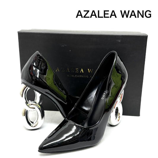 古着 USED パンプス パンプス AZALEA WANG アザレア ワン パンプス US：6 黒 / ブラック / black X 銀 / シルバー / silver color レディース USED 古着 中古 50147684