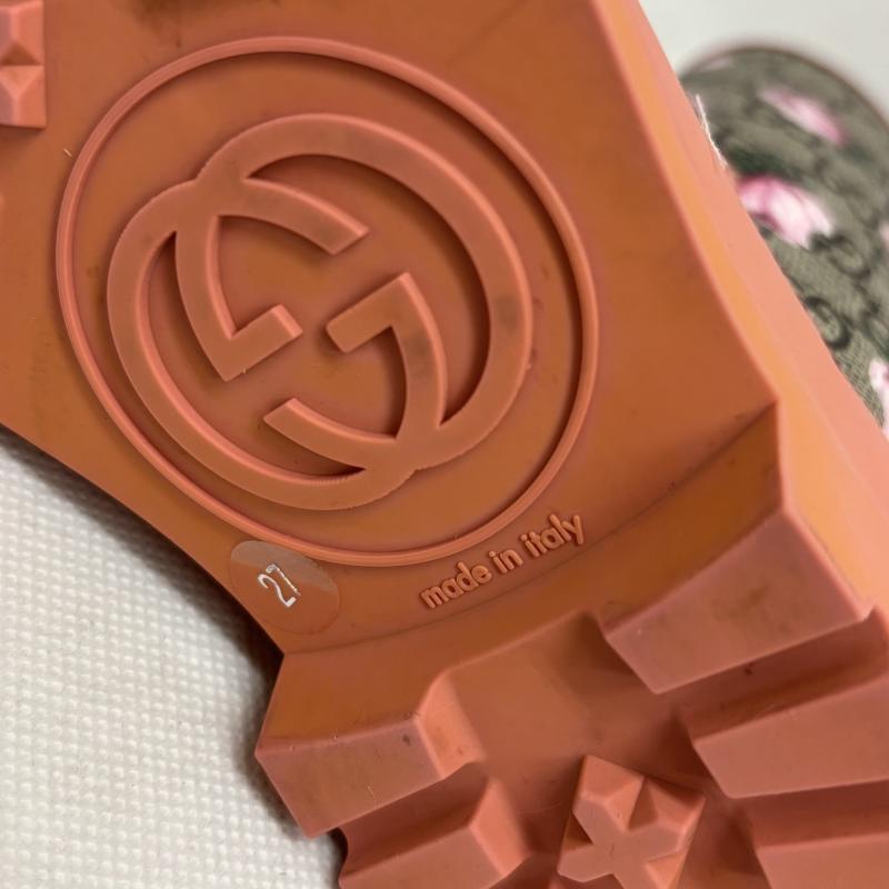 グッチ GUCCI 長靴、レインシューズ 長靴、レインシューズ レインシューズ 長靴 442772 GG柄 PVCラバー サイズ27 17センチ - 桃 / ピンク / pink レディース USED 古着 中古 50147700