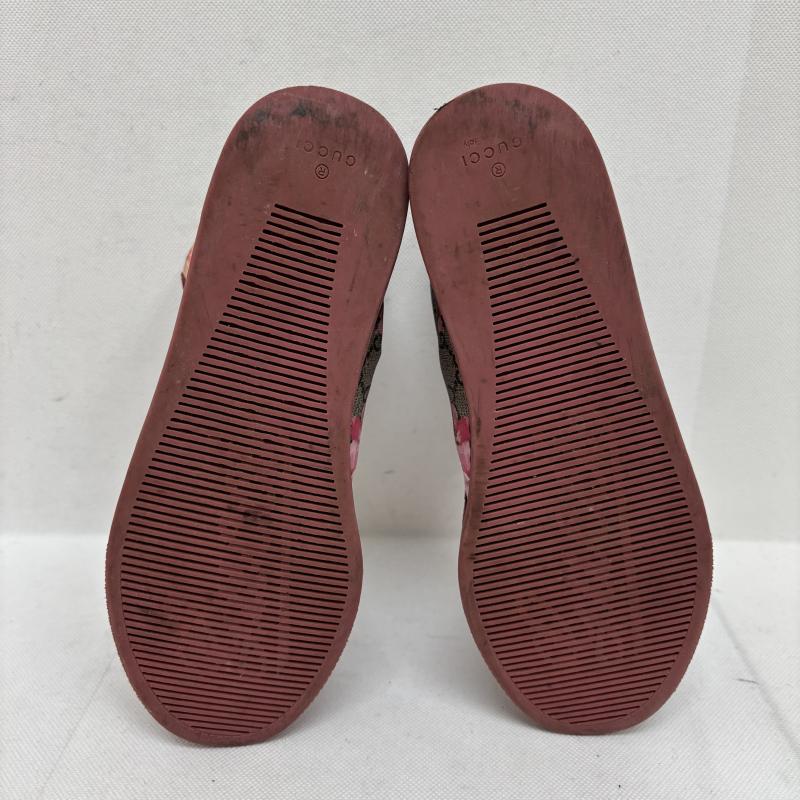 グッチ GUCCI スニーカー スニーカー GGブルームズ ハイカットスニーカー 404937 ブラウン ピンク サイズ35 - レディース USED 古着 中古 50147702