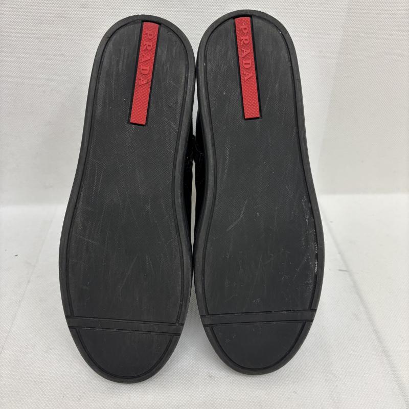 プラダ PRADA スニーカー スニーカー スニーカー ハイカット レザー 3T5770 エンボスロゴ ブラック サイズ35 22.5センチ - 黒 / ブラック / black レディース USED 古着 中古 50147704