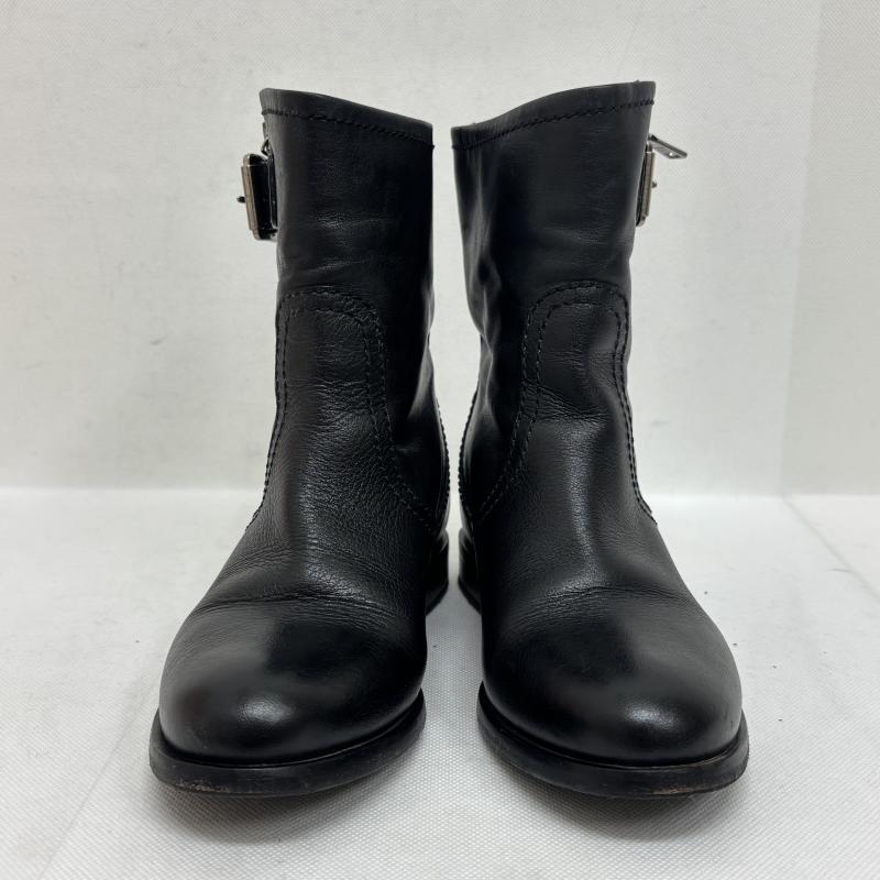 プラダ PRADA ブーツ ショートブーツ サイドジップ ブーツ レザー ベルトサイズ35 22センチ - レディース USED 古着 中古 50147705