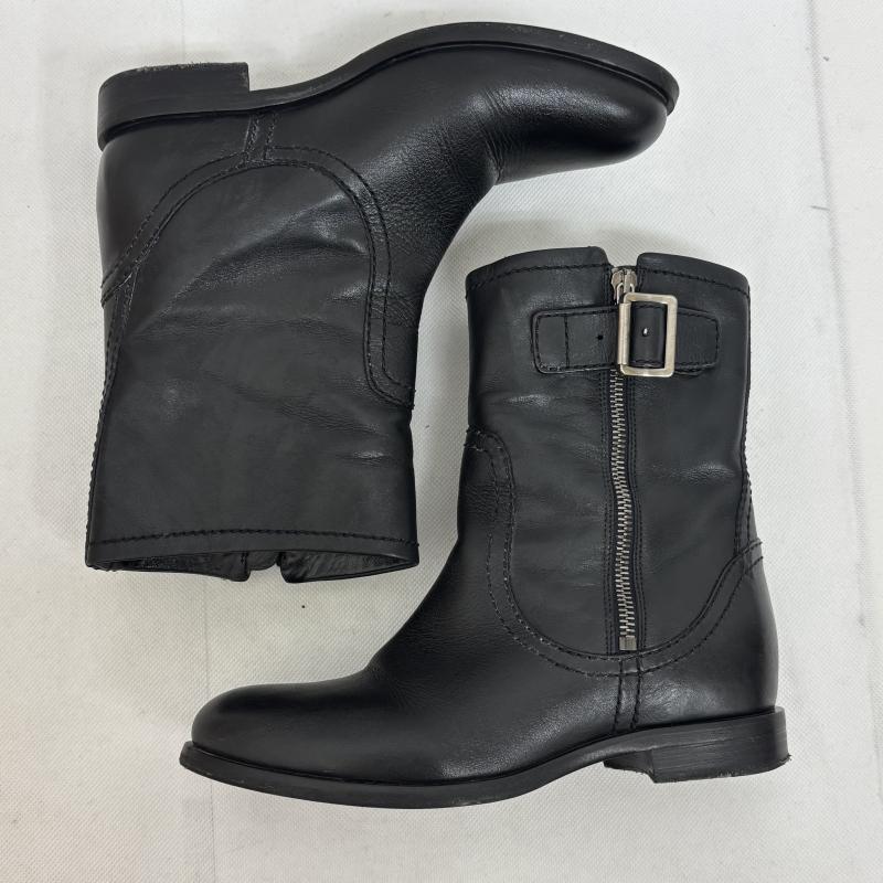 プラダ PRADA ブーツ ショートブーツ サイドジップ ブーツ レザー ベルトサイズ35 22センチ - レディース USED 古着 中古 50147705