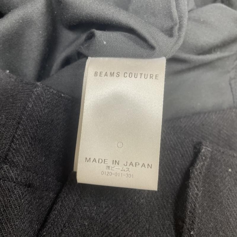 ビームス BEAMS パンツ ワークパンツ、ペインターパンツ BEAMS COUTURE バックフリルポイント ワイド パンツ ジップフライ 無地 ウール 無地 黒 / ブラック / black レディース USED 古着 中古 50147713