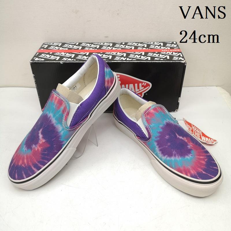 バンズ VANS スニーカー スニーカー Classic Slip-On タイダイ クラシック スリップオン 24.0cm 紫 / パープル / purple レディース USED 古着 中古 50147762