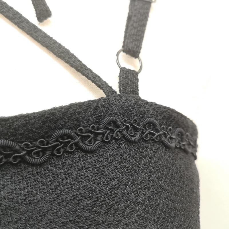 ウ゛ィクトリアンメイデン VICTORIANMAIDEN ワンピース ひざ丈スカート チュ－ル 付き 編み上げ ワンピース ジャンパースカート JSK 黒 / ブラック / black レディース USED 古着 中古 50147791