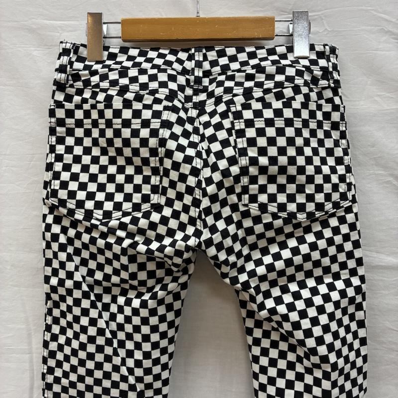 トリップニューヨークシティ TRIPP nyc ボトムス ボトムス ブロックチェック チェッカー スリム ストレッチ スキニー パンツ Y2K パンク 28インチ チェック 白 / ホワイト / white X 黒 / ブラック / black メンズ USED 古着 中古 50147823