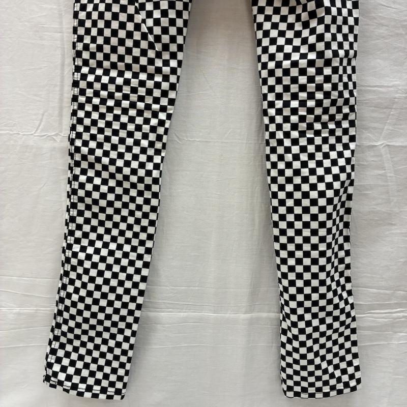 トリップニューヨークシティ TRIPP nyc ボトムス ボトムス ブロックチェック チェッカー スリム ストレッチ スキニー パンツ Y2K パンク 28インチ チェック 白 / ホワイト / white X 黒 / ブラック / black メンズ USED 古着 中古 50147823
