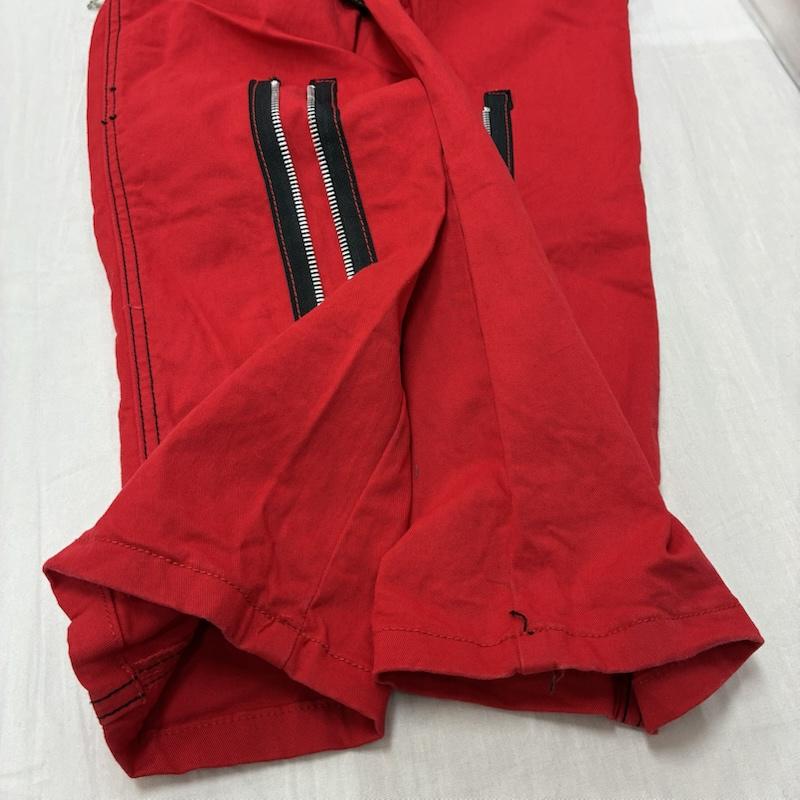 トリップニューヨークシティ TRIPP nyc ボトムス ボトムス ジップ ギミック リフレクター ボンテージ パンツ Y2K パンク 28インチ 赤 / レッド / red メンズ USED 古着 中古 50147824