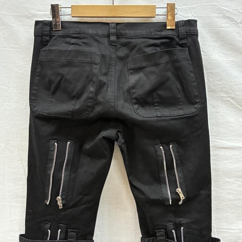 トリップニューヨークシティ TRIPP nyc ボトムス ボトムス ジップアップ ギミック ストレッチ スキニー ボンテージ パンツ Y2K パンク 28インチ 黒 / ブラック / black メンズ USED 古着 中古 50147825