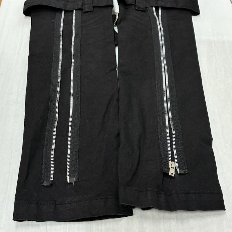 トリップニューヨークシティ TRIPP nyc ボトムス ボトムス ジップアップ ギミック ストレッチ スキニー ボンテージ パンツ Y2K パンク 28インチ 黒 / ブラック / black メンズ USED 古着 中古 50147825