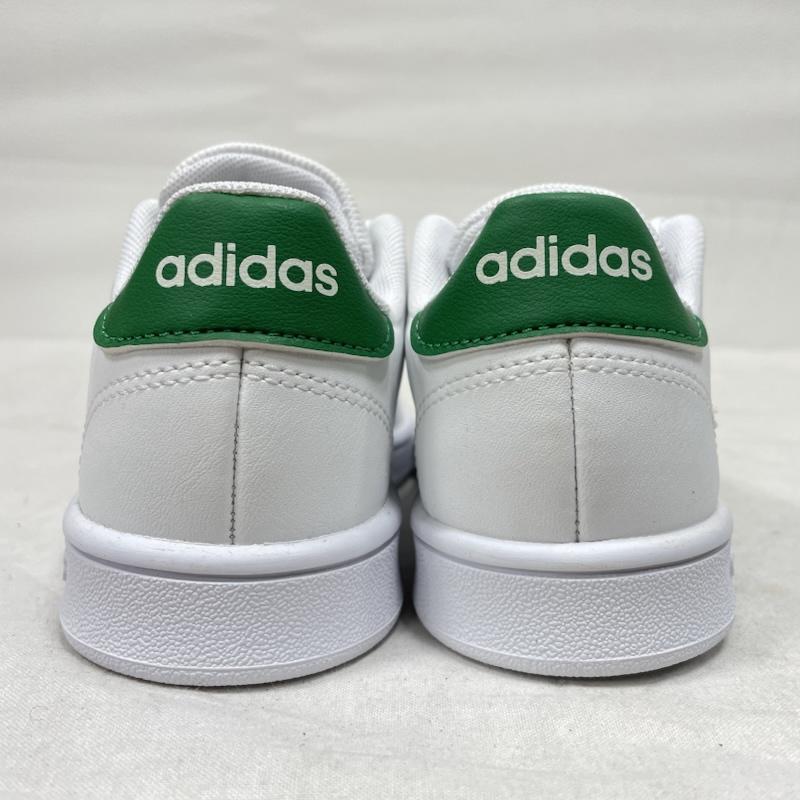アディダス adidas スニーカー スニーカー アドバンコート ライフスタイル EF0213 キッズ レースアップ スニーカー 17cm 17.0cm ロゴ、文字 白 / ホワイト / white X 緑 / グリーン / green ボーイズ USED 古着 中古 50147835