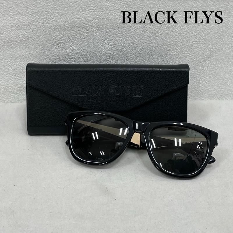 ブラックフライズ BLACK FLYS めがね・サングラス サングラス フライ パトリック ケース付き 無地 X ロゴ、文字 黒 / ブラック / black X 金 / ゴールド / gold color メンズ USED 古着 中古 50147838