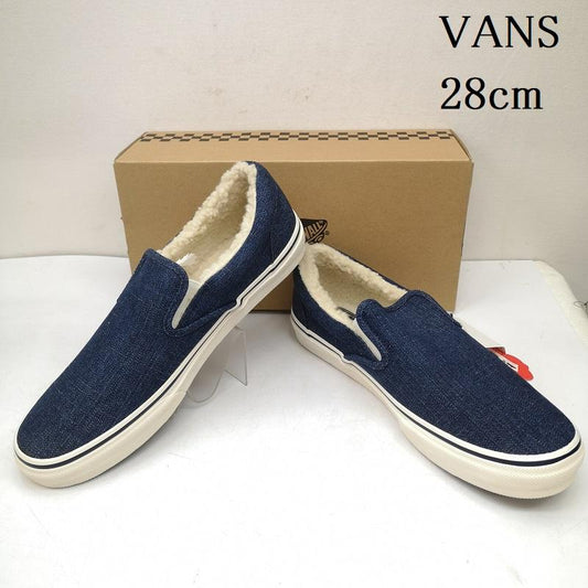 バンズ VANS スニーカー スニーカー V95CL RANCH SLIP ON スリッポン ボア デニム スニーカー 28.0cm インディゴ / インディゴ / Indigo メンズ USED 古着 中古 50147847