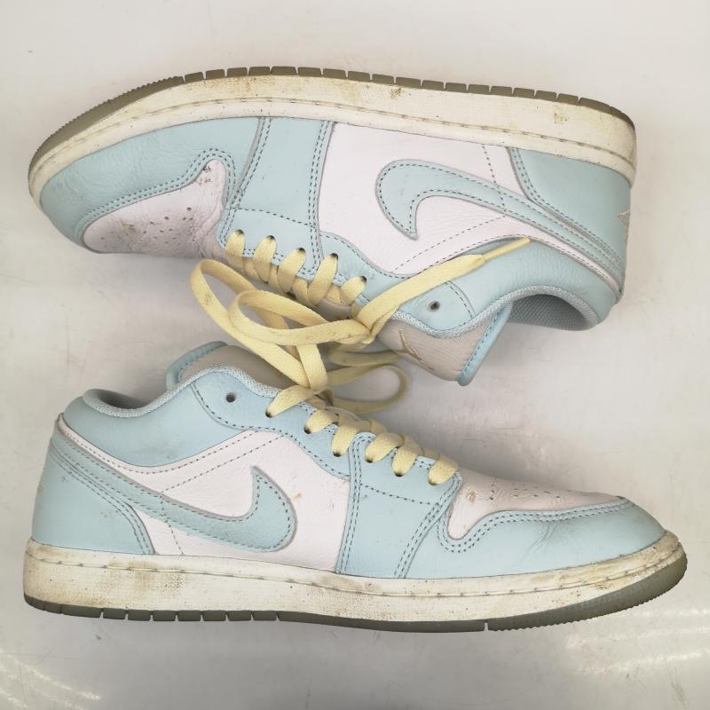 ナイキ NIKE スニーカー スニーカー AIR JORDAN 1 LOW SE GLACIER BLUE HJ5999-400 26.5cm 白 / ホワイト / white X 水色 / ライトブルー / メンズ USED 古着 中古 50147860
