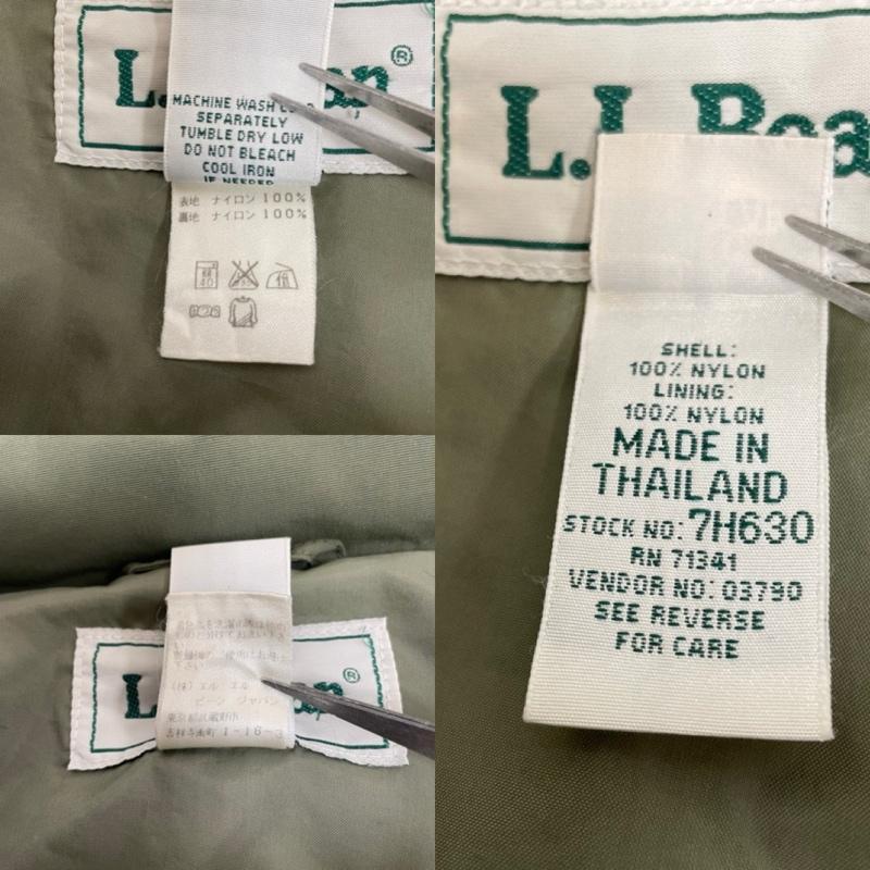 エルエルビーン L.L.Bean ジャケット、上着 ジャンパー、ブルゾン リフレクター マウンテンパーカー アウトドア キャンプ アウター 防寒 登山 ジップアップ ロゴ 刺繍 L ロゴ、文字 X 刺繍 カーキ / カーキ / khaki メンズ USED 古着 中古 50147876