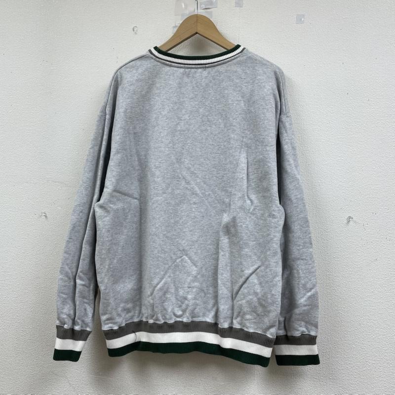 エクストララージ XLARGE トレーナー 長袖 21AW RIB LINE CREWNECK SWEAT 101213012003 長袖 トレーナー ロゴ 刺繍 L ロゴ、文字 X 刺繍 灰 / グレー / gray メンズ USED 古着 中古 50147880