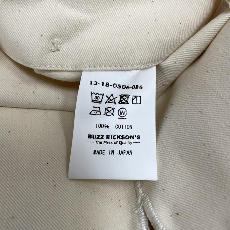 バズリクソンズ Buzz Rickson s ジャケット、上着 ジャンパー、ブルゾン BEAMSBOY別注 ペインター カバーオール ロゴ プリント 13-18-0506-086 ロゴ、文字 X  X プリント オフホワイト / オフホワイト / レディース USED 古着 中古 50147910