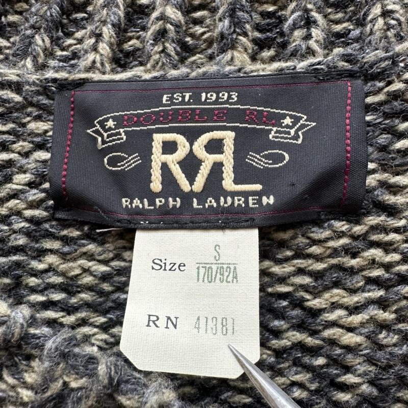 ダブルアールエル RRL ニット、セーター 長袖 USA製 ウール 混 クルーネック ニット S 茶 / ブラウン / brown メンズ USED 古着 中古 50147927