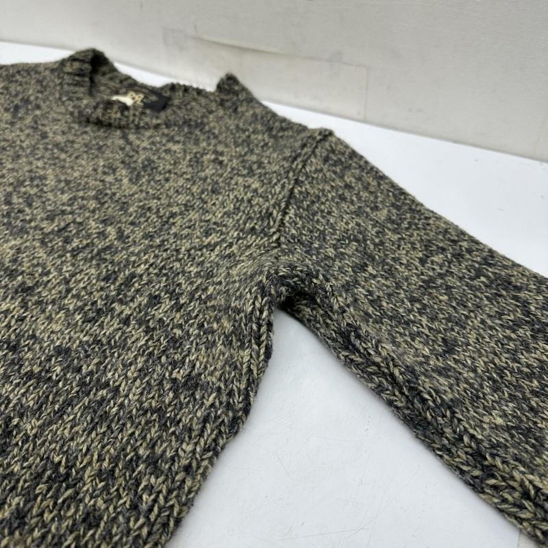 ダブルアールエル RRL ニット、セーター 長袖 USA製 ウール 混 クルーネック ニット S 茶 / ブラウン / brown メンズ USED 古着 中古 50147927