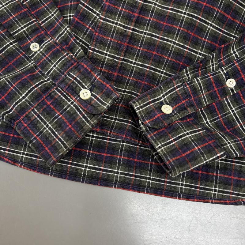 ラルフローレン RALPHLAUREN シャツ、ブラウス 長袖 The Big Oxford 90s ビッグ オックスフォード ボタンダウン チェック シャツ 裾ポニー 刺繍 ロゴ S チェック X ロゴ、文字 X 刺繍 マルチカラー / マルチカラー / multicolor メンズ USED 古着 中古 50147938