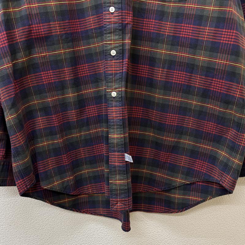 ラルフローレン RALPHLAUREN シャツ、ブラウス 長袖 The Big Oxford 90s ビッグ オックスフォード ボタンダウン チェック シャツ 裾ポニー 刺繍 ロゴ XL チェック X ロゴ、文字 X 刺繍 マルチカラー / マルチカラー / multicolor メンズ USED 古着 中古 50147939